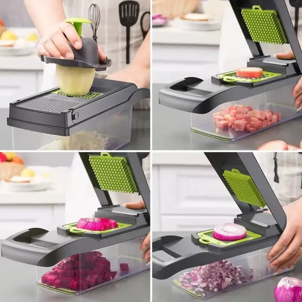 14-Piece Multifunctional Vegetable Chopper