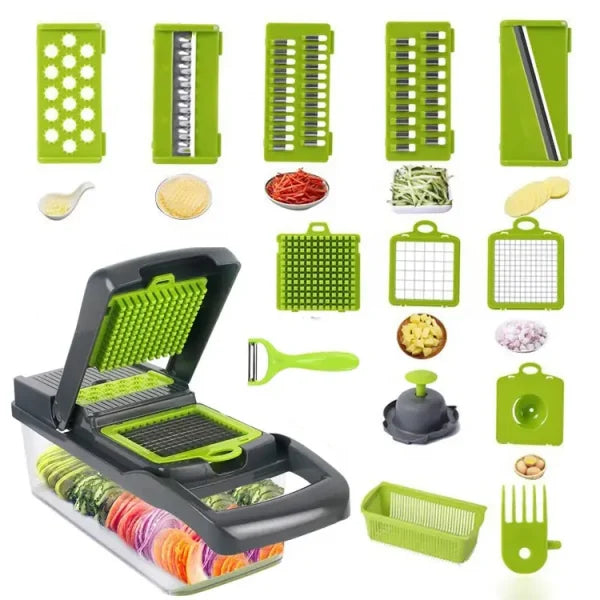 14-Piece Multifunctional Vegetable Chopper
