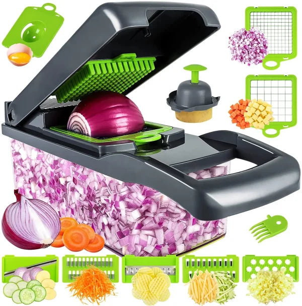 14-Piece Multifunctional Vegetable Chopper
