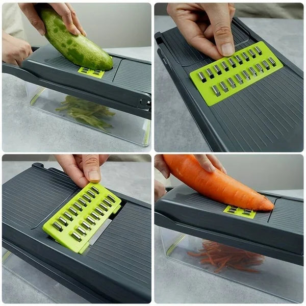 14-Piece Multifunctional Vegetable Chopper