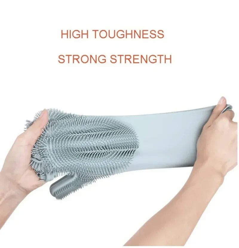 Multi-Purpose Silicone Scrubber Gloves