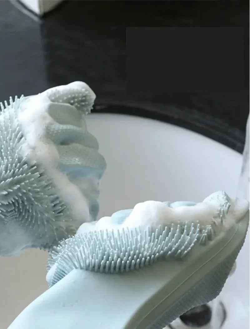 Multi-Purpose Silicone Scrubber Gloves