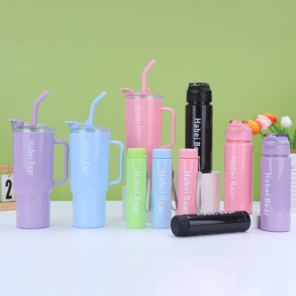 3pcs Bottle Set With Straw